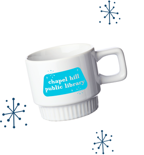 winter reading mug