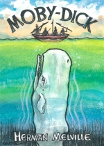 banned book trading card art for Moby Dick by Herman Melville