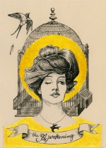 The Awakening by Kate Chopin banned book trading card art