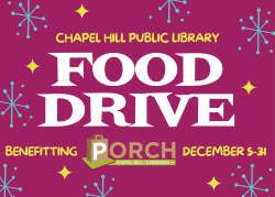 food drive for PORCH december 5-31