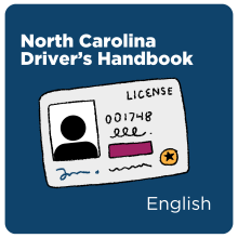 North Carolina Driver's Handbook icon depicting a driver's license