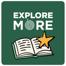 Explore More Staff Lists icon showing an open book with a yellow star