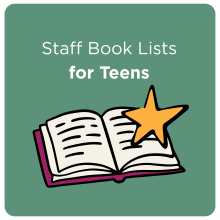 Teen Staff Lists icon showing an open book with a yellow star