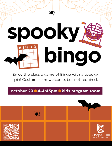 spooky bingo poster