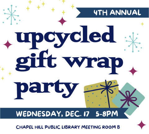 upcycled gift wrap party