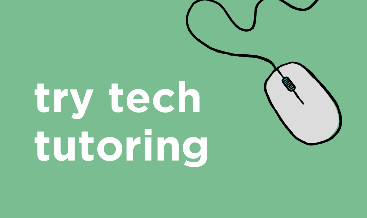 try tech tutoring graphic with an image of a computer mouse